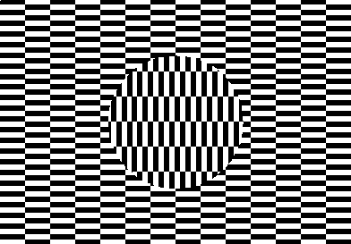 optical illusion of a sphere